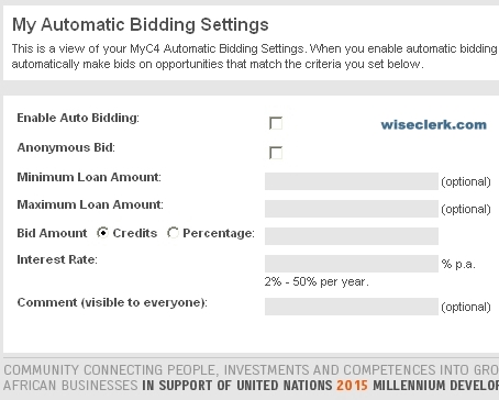 Myc4 automatic bidding