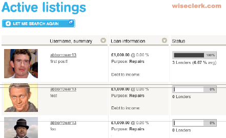 Zopa listings preview